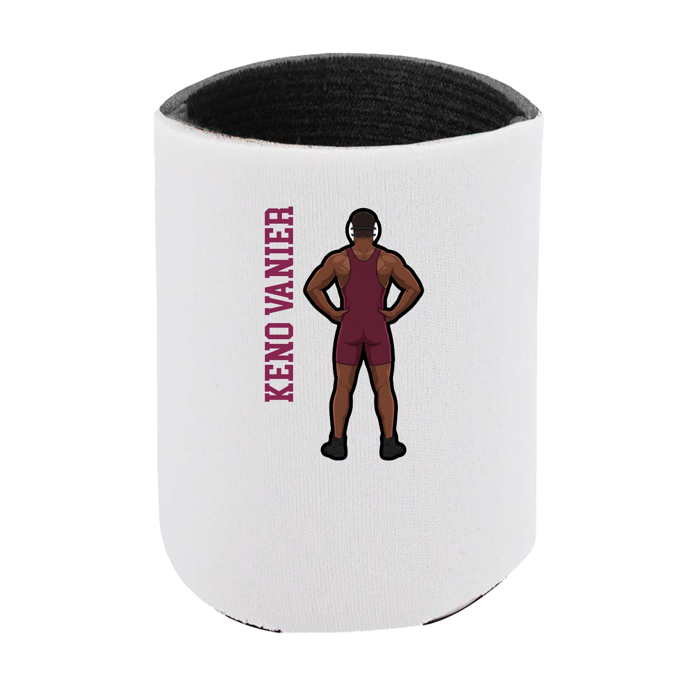 Can Holder — Name Vertical in White