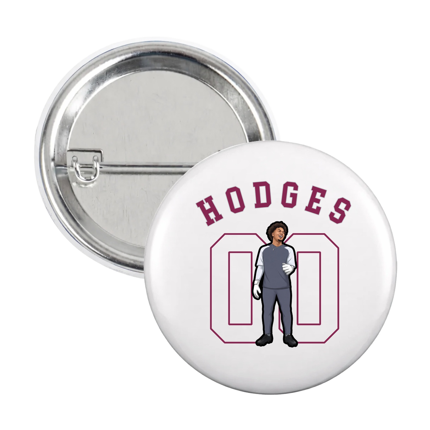 Game Day Button — Shirsey Arch in White