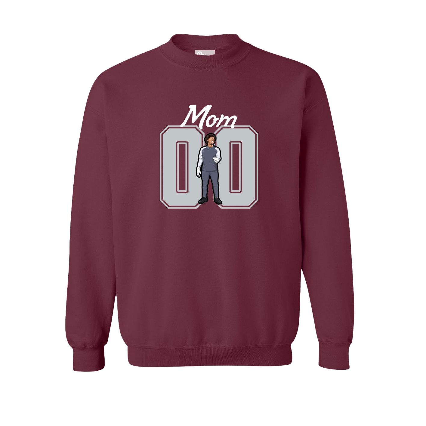 Fleece Crew — Mothers Day Shirsey in Maroon