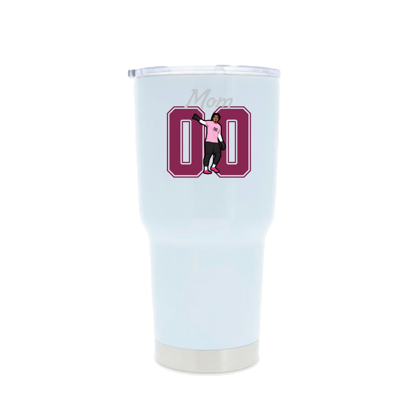 30oz Stainless Steel Tumbler — Mothers Day Shirsey in White