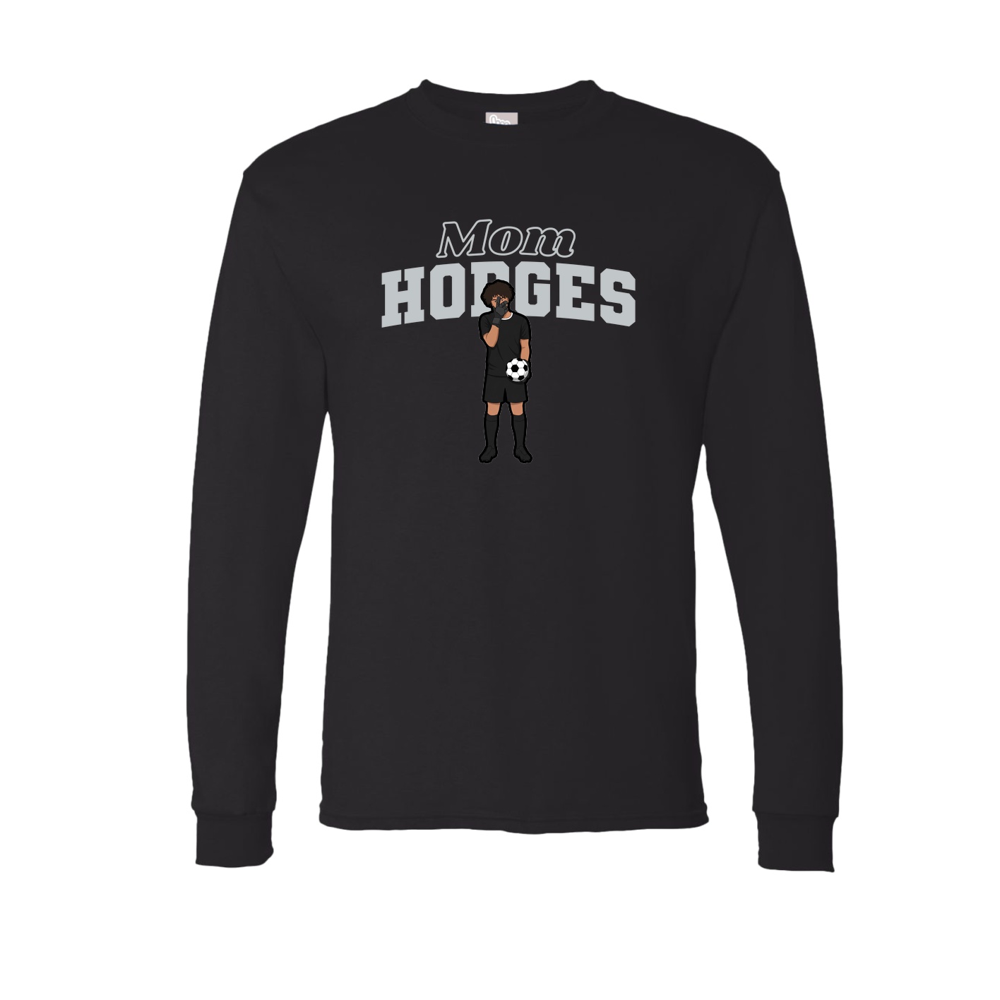 Long Sleeve Tee — Mothers Day Block in Black