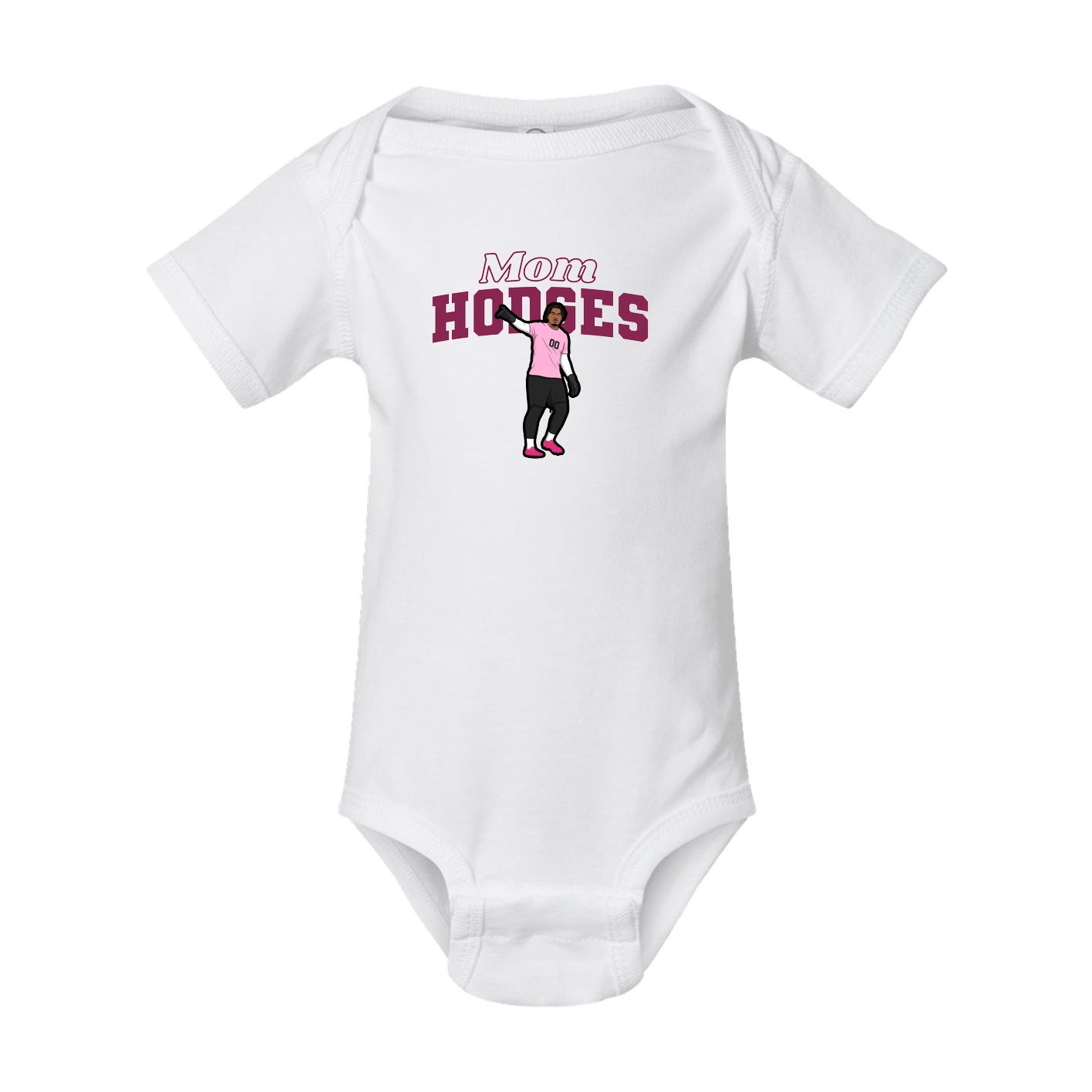 Baby Onesie — Mothers Day Block in White