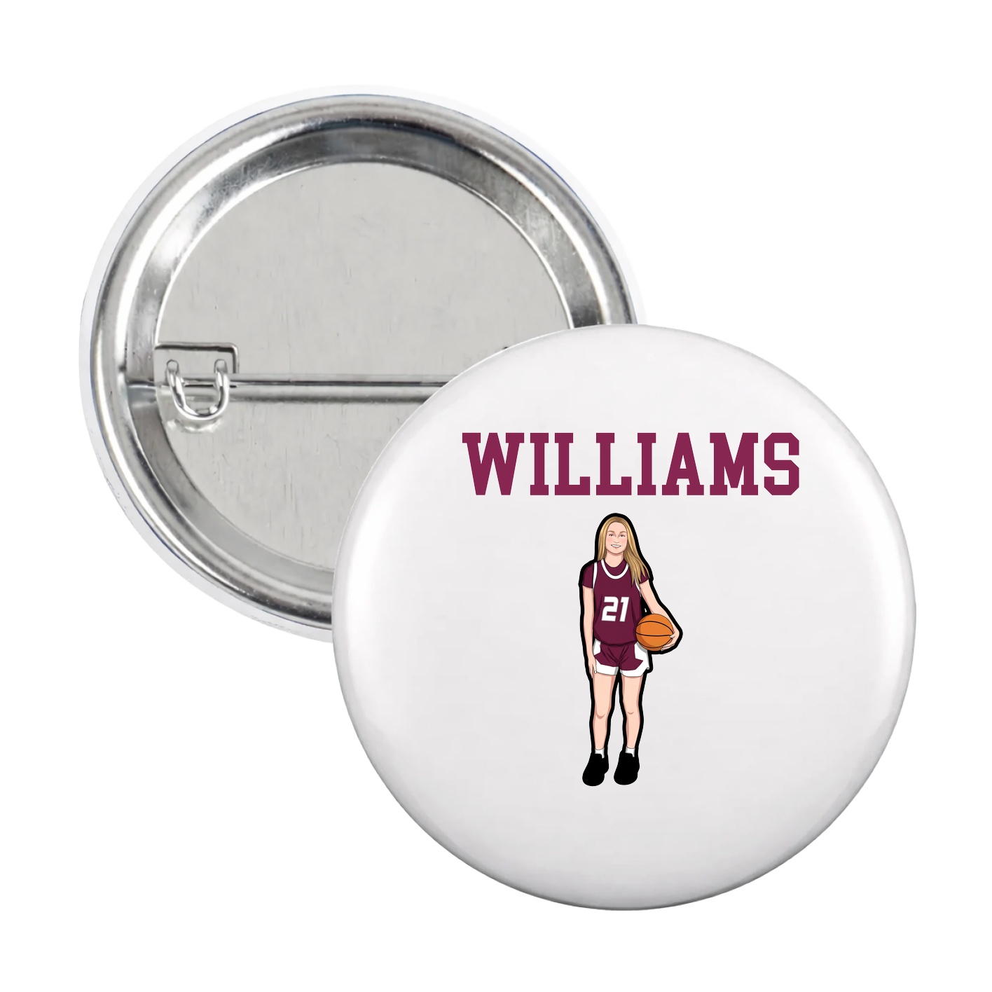 Game Day Button — Shirsey in White