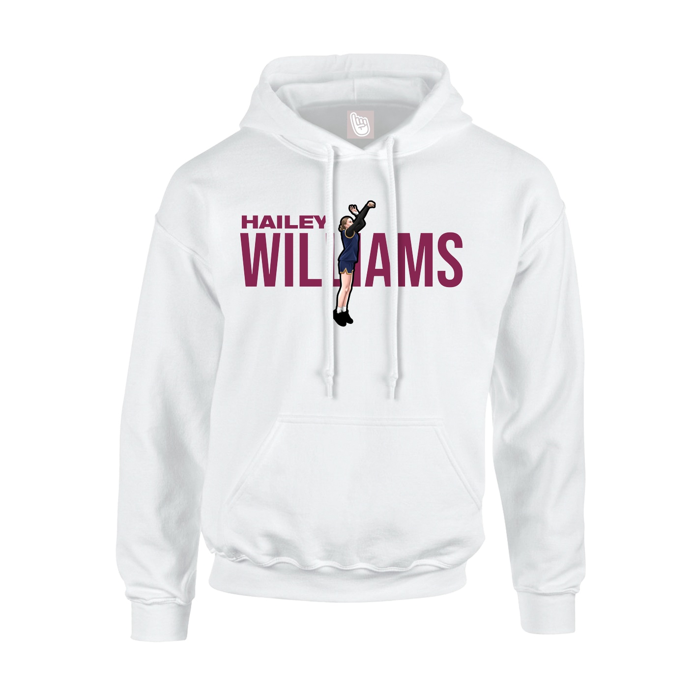 Hoodie — Player Name in White
