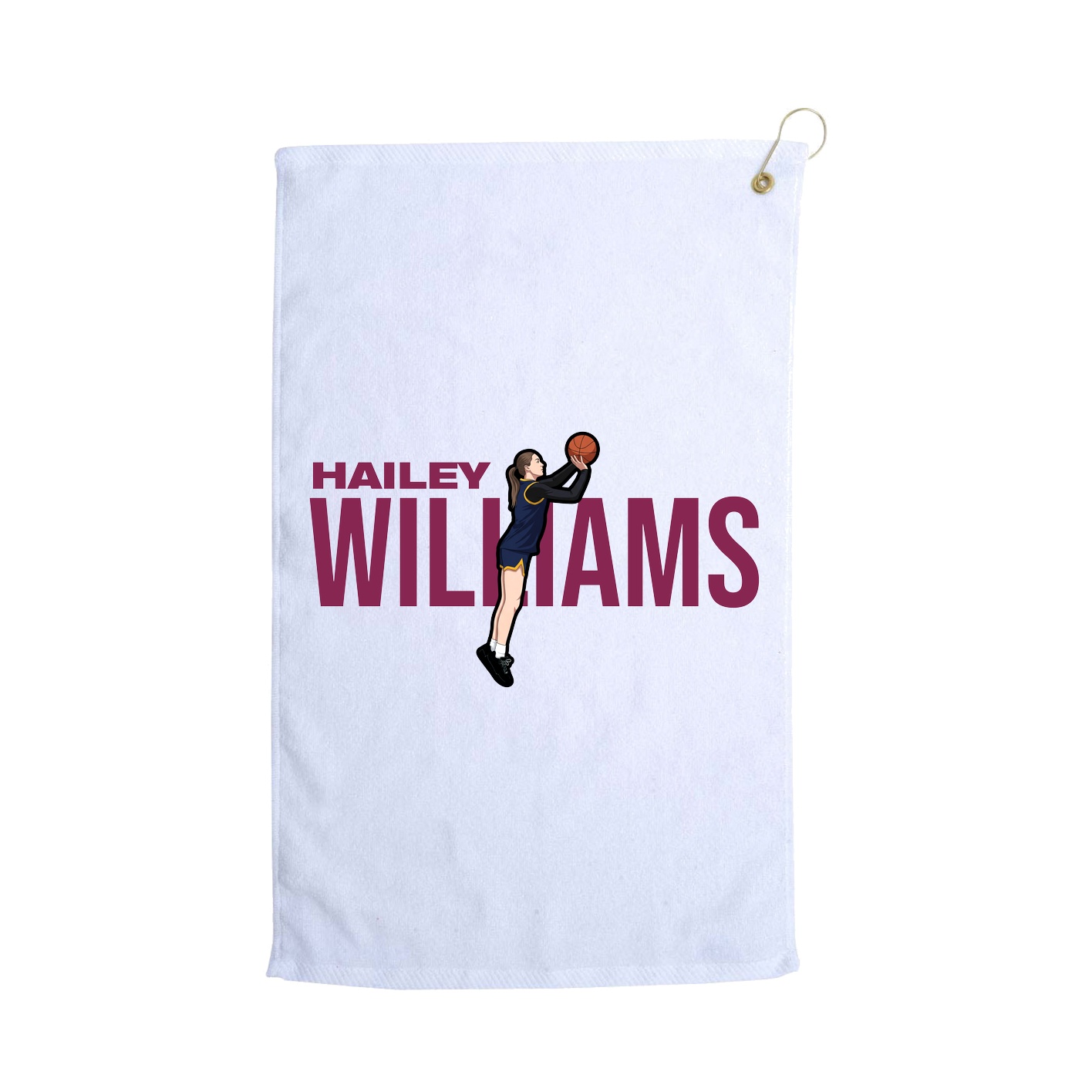 Golf Towel — Player Name in White