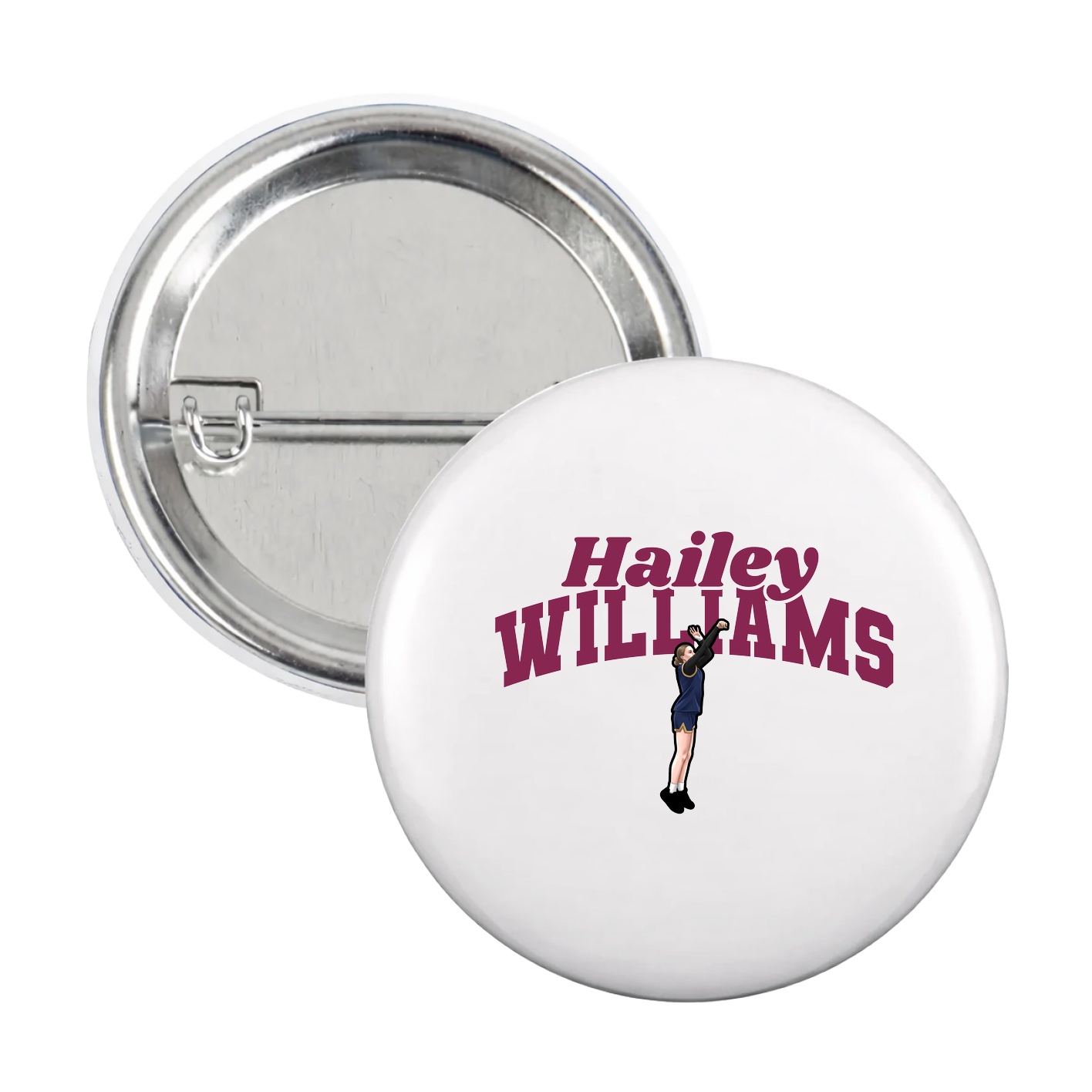 Game Day Button — Signature Arch in White