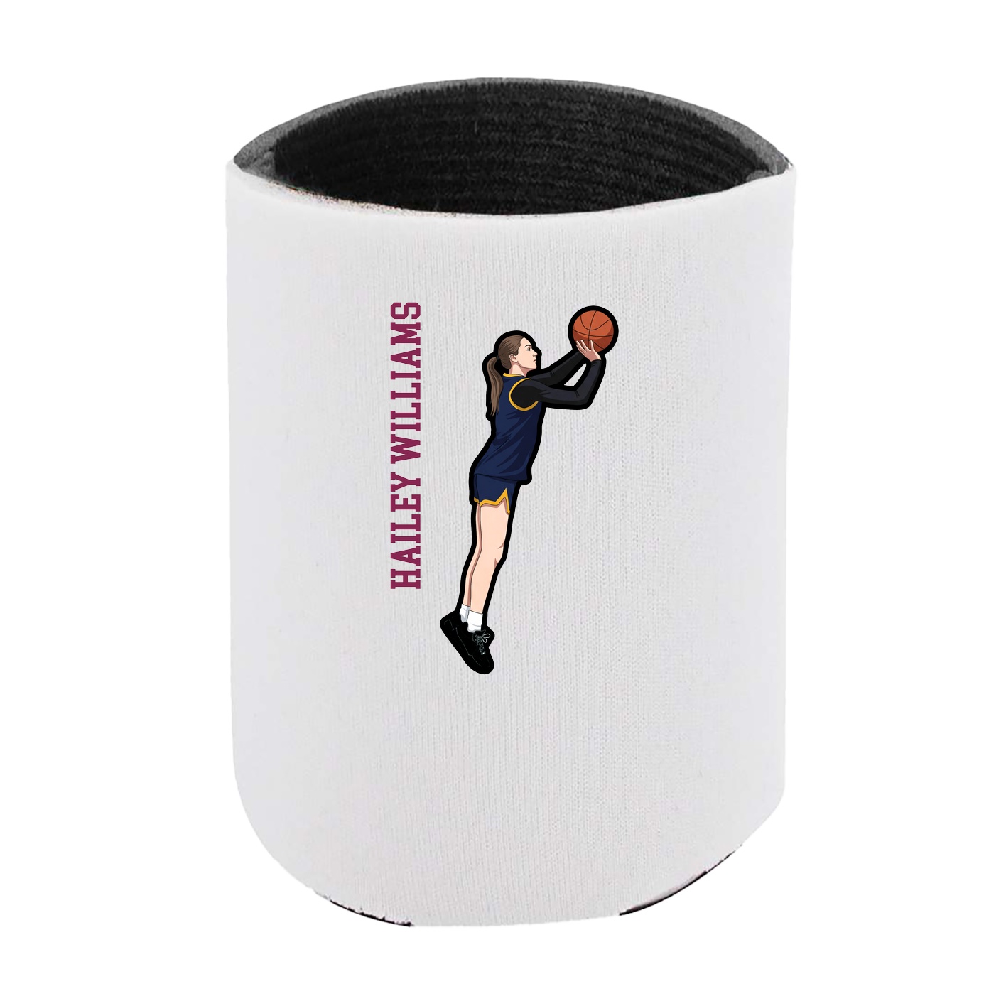 Can Holder — Name Vertical in White