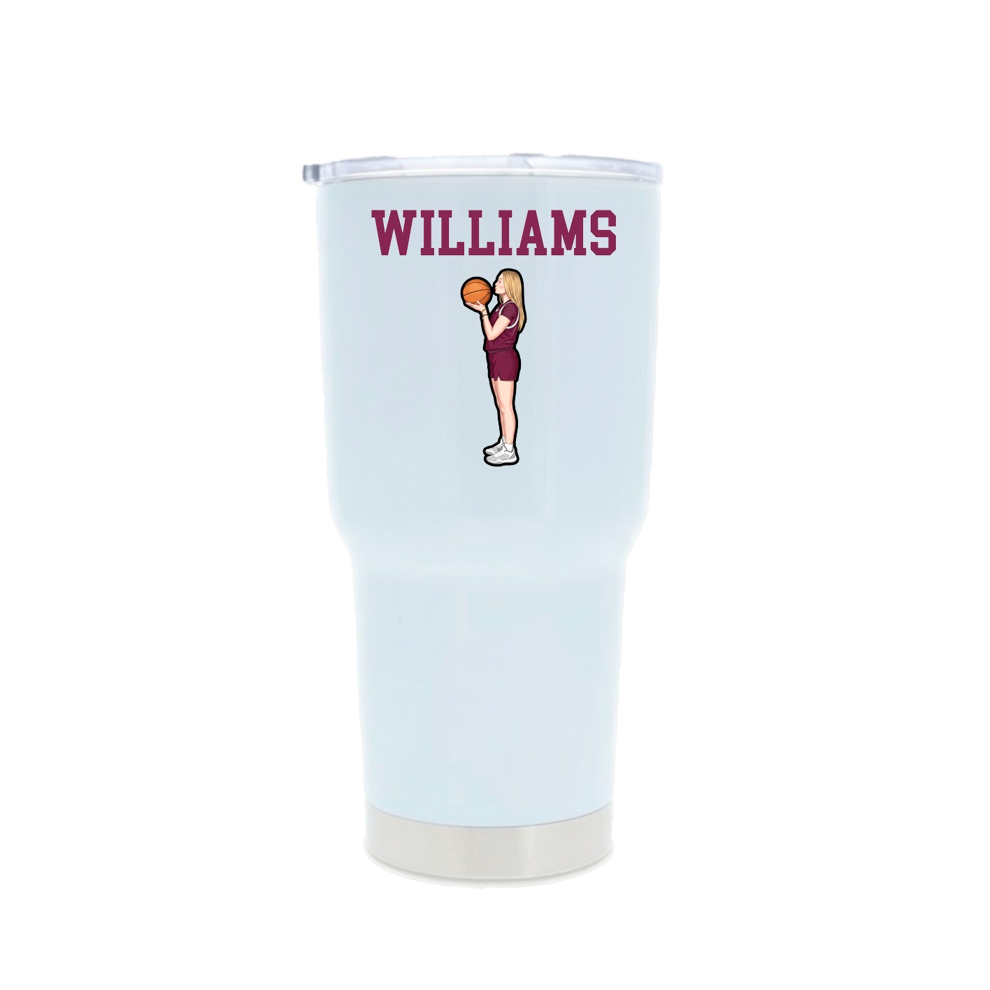 30oz Stainless Steel Tumbler — Shirsey in White