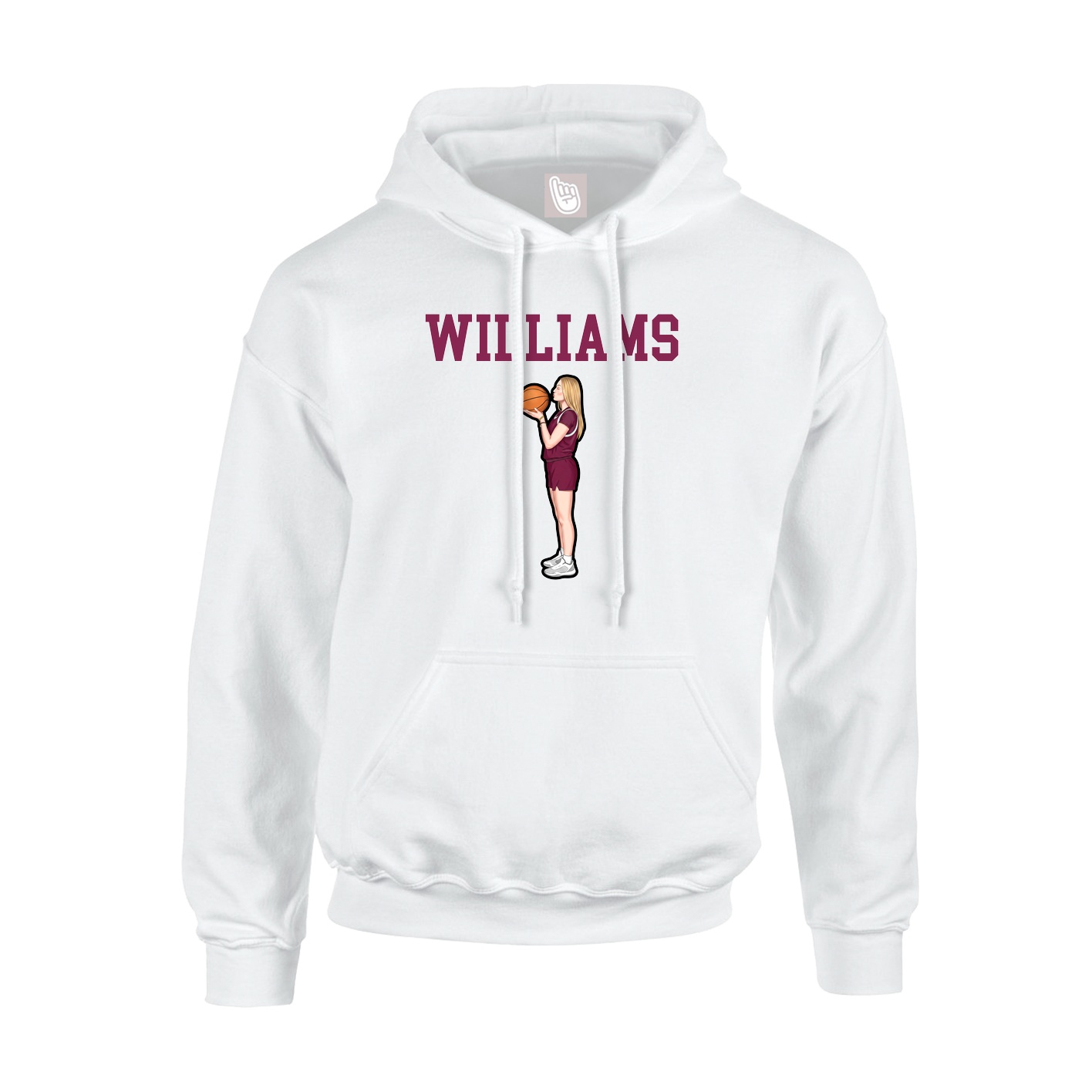Hoodie — Shirsey in White