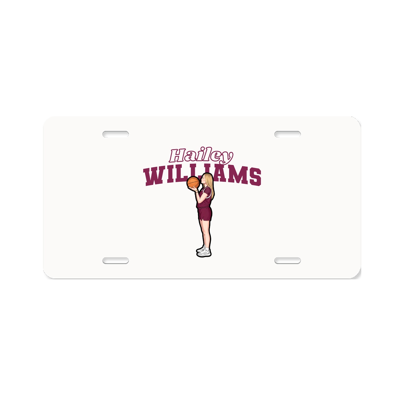 License Plate — Name Arch in Classic