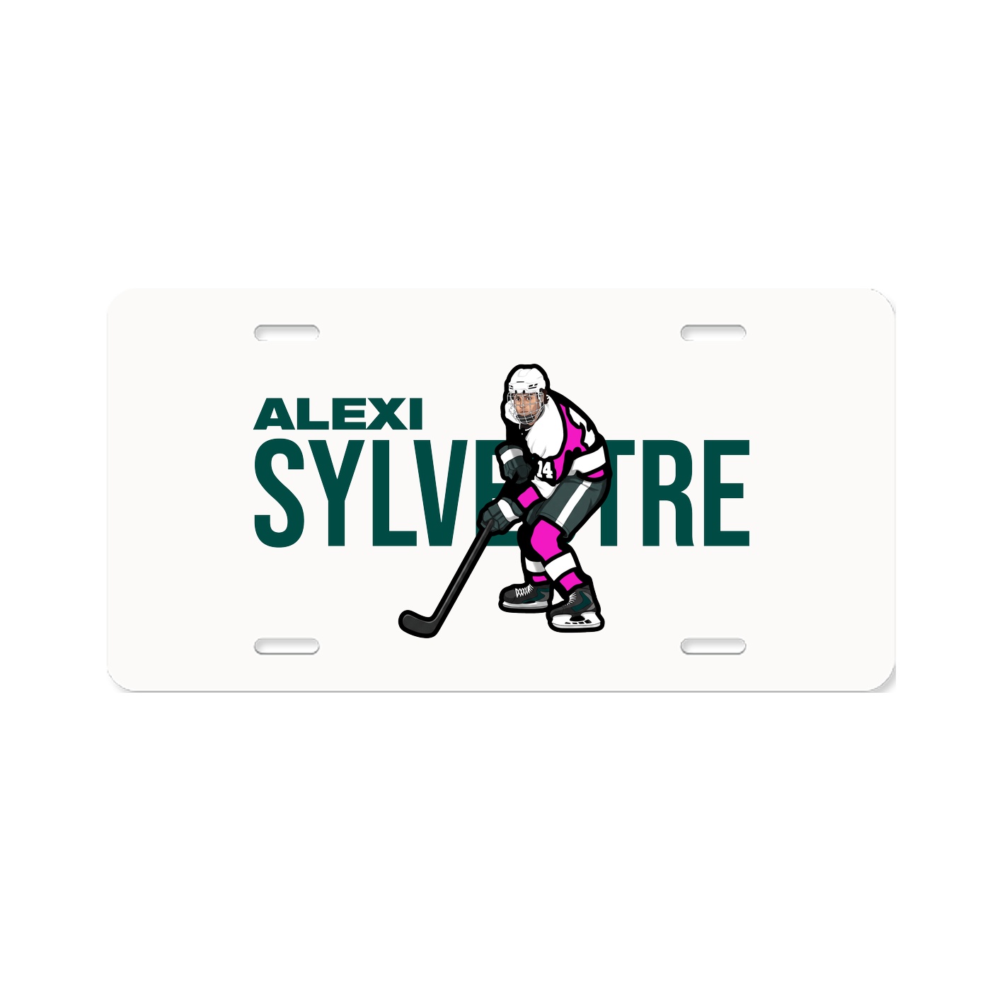 License Plate — Player Name in Classic