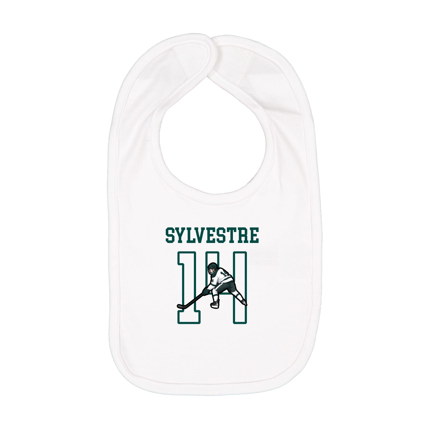 Infant Bib — Shirsey in White