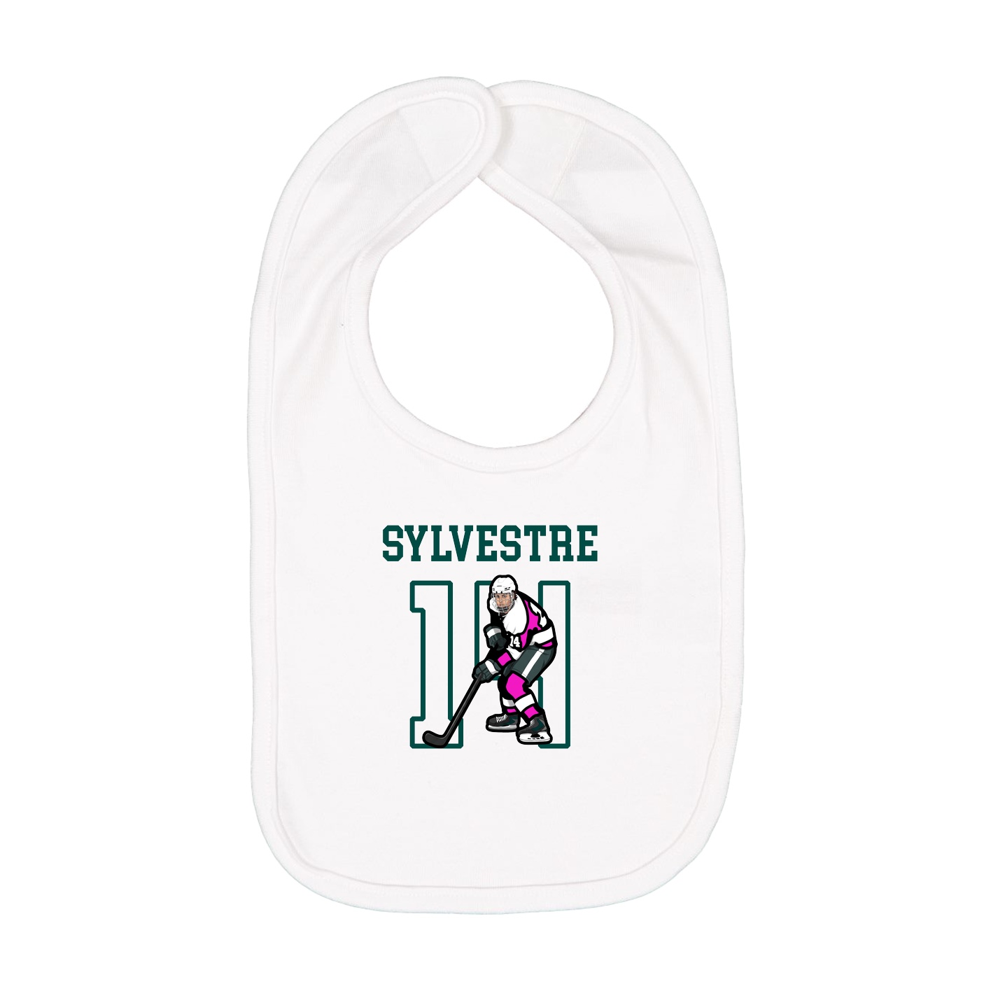 Infant Bib — Shirsey in White