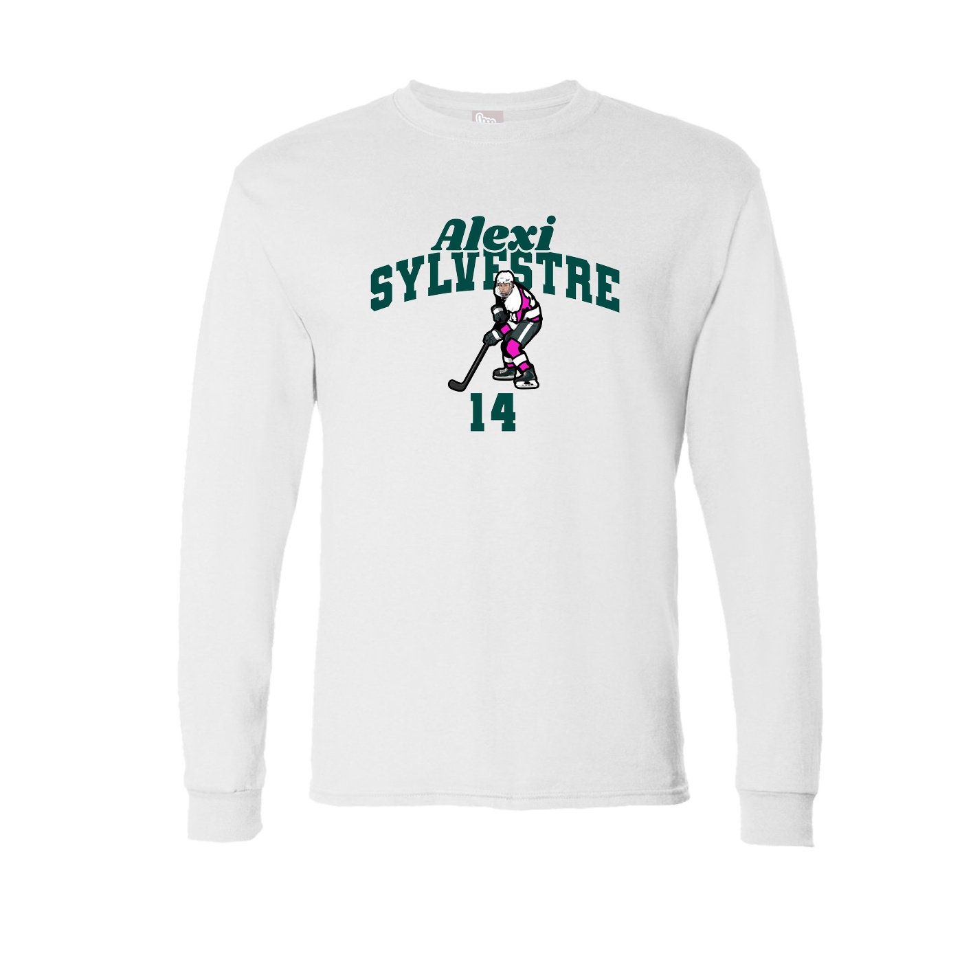 Long Sleeve Tee — Signature Arch in White