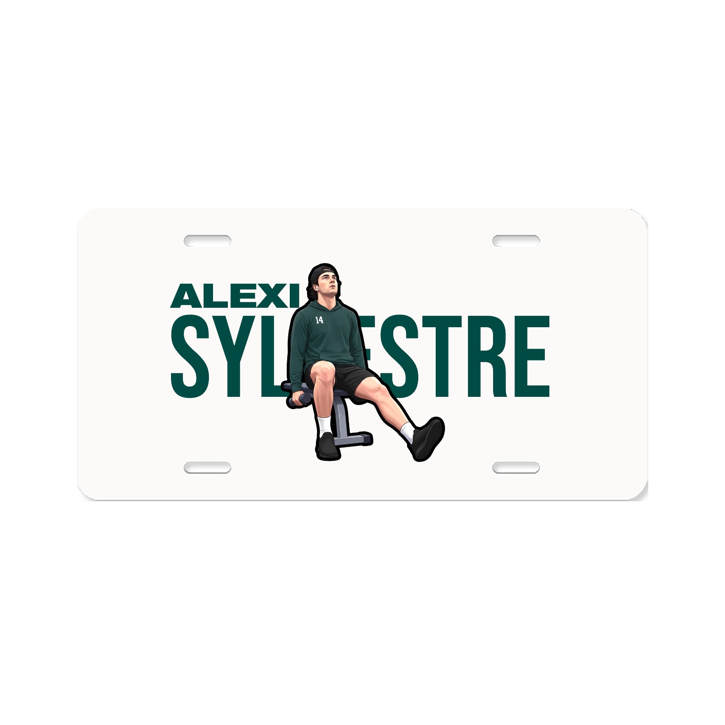 License Plate — Player Name in Classic
