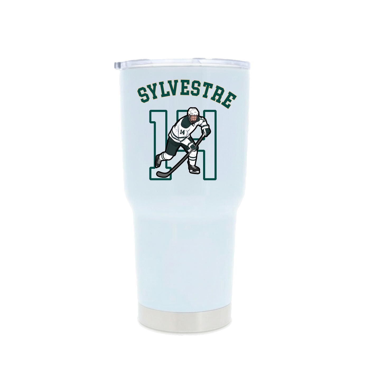 30oz Stainless Steel Tumbler — Shirsey Arch in White