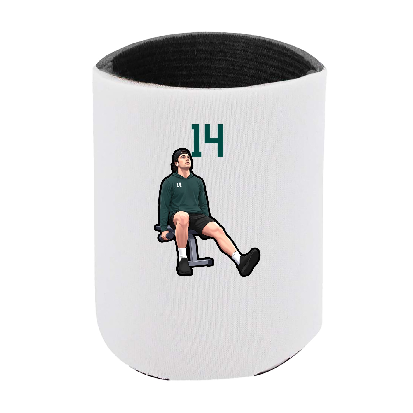 Can Holder — Number Top in White