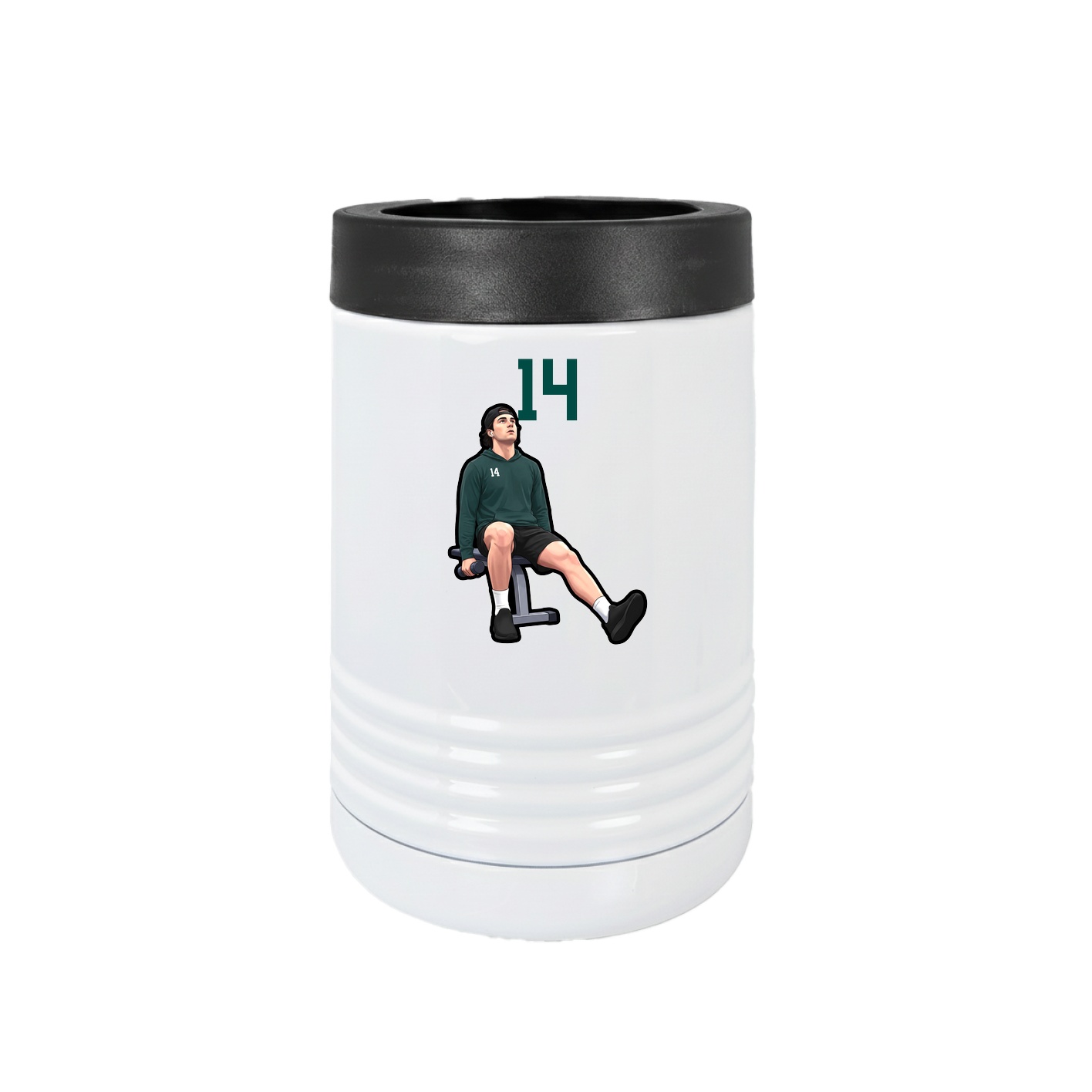 Beverage Holder — Number Top in White
