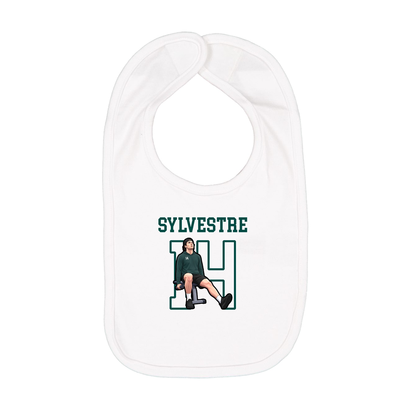 Infant Bib — Shirsey in White