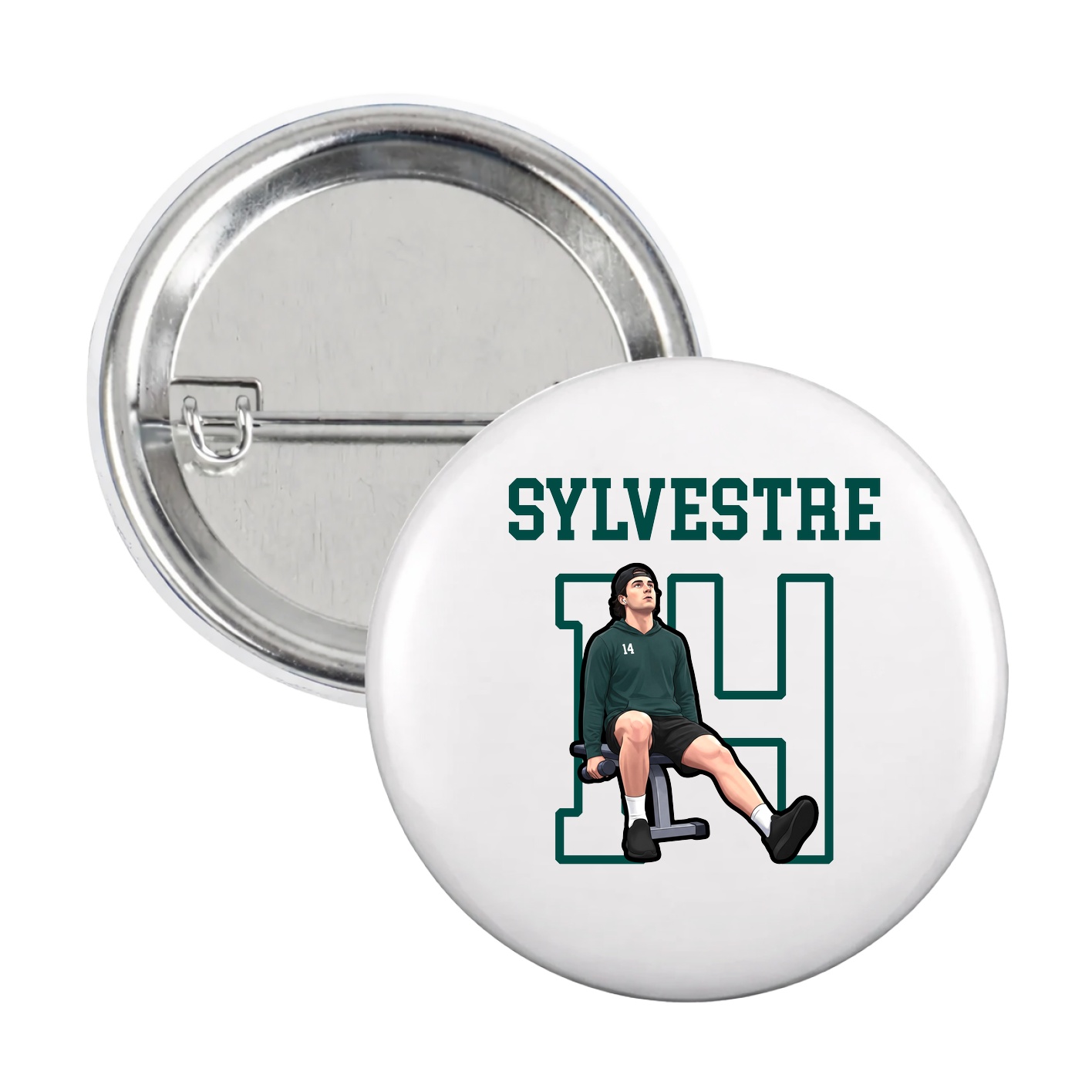 Game Day Button — Shirsey in White