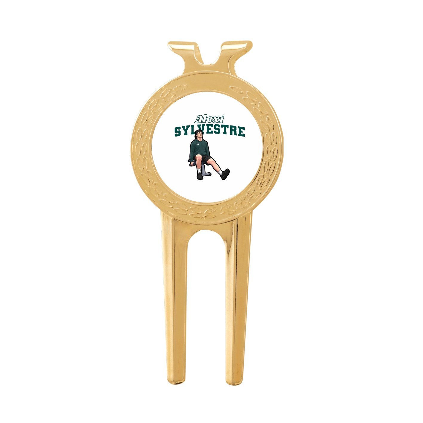 Divot Tool with Ball Marker — Name Arch in Classic