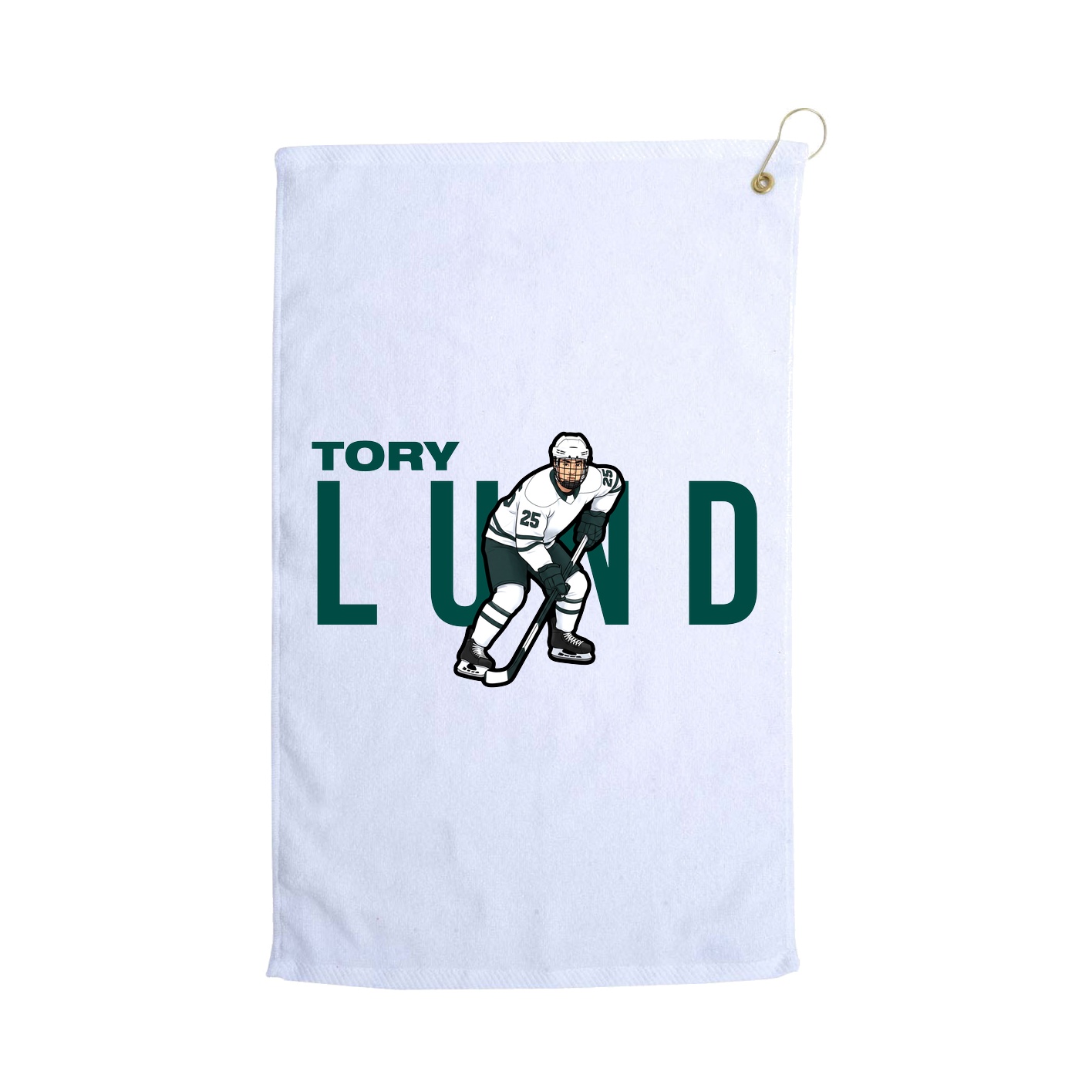 Golf Towel — Player Name in White