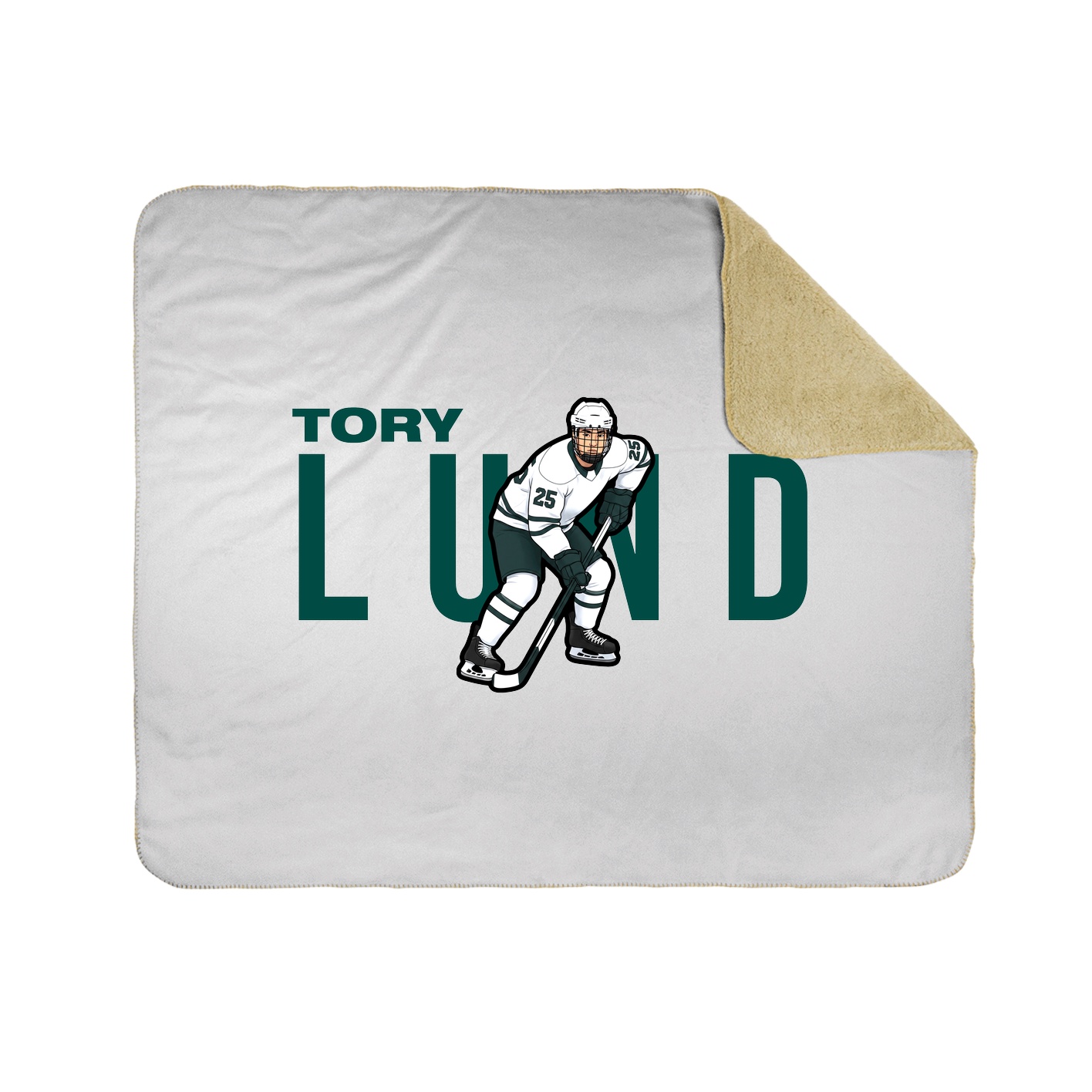 Throw Blanket — Player Name in White