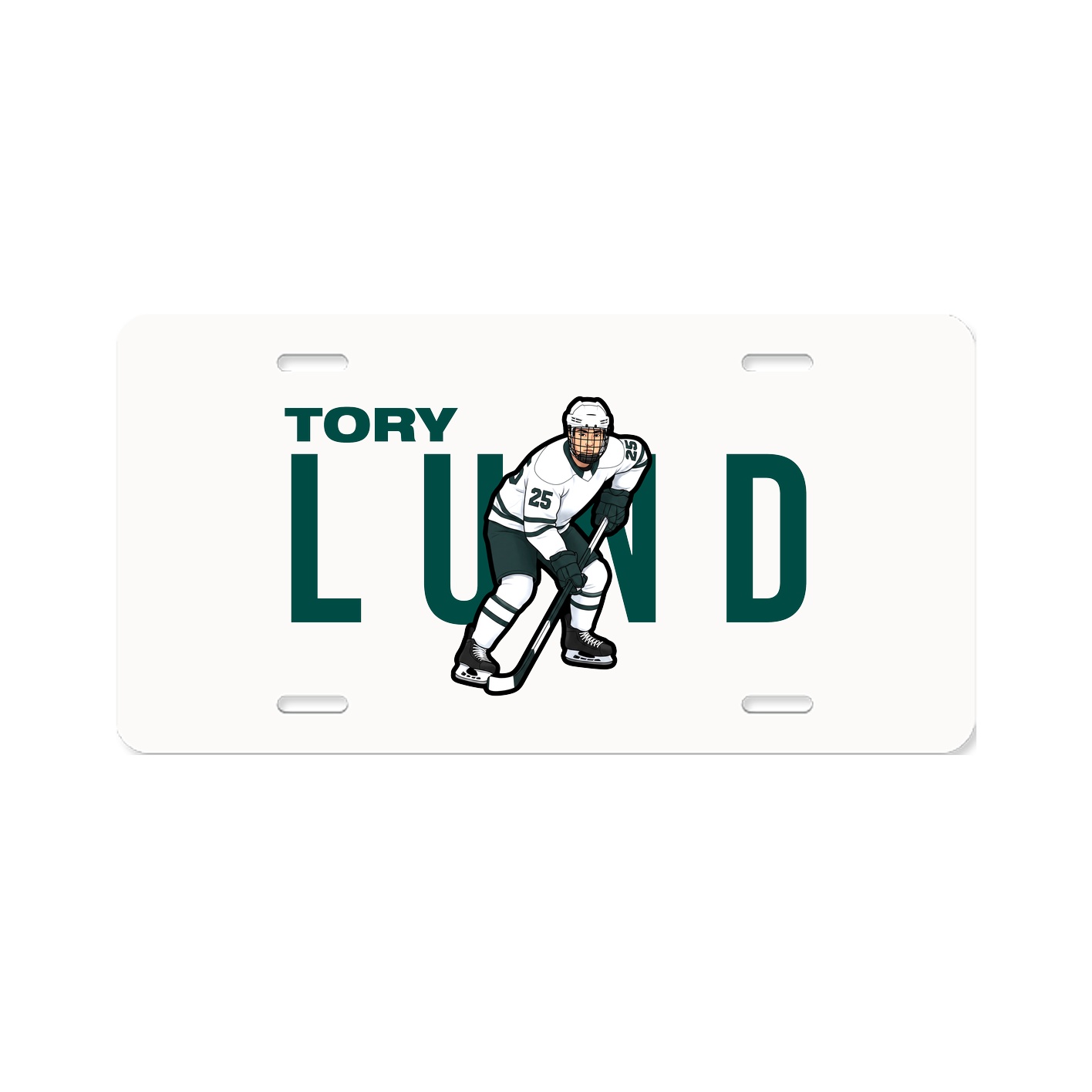 License Plate — Player Name in Classic