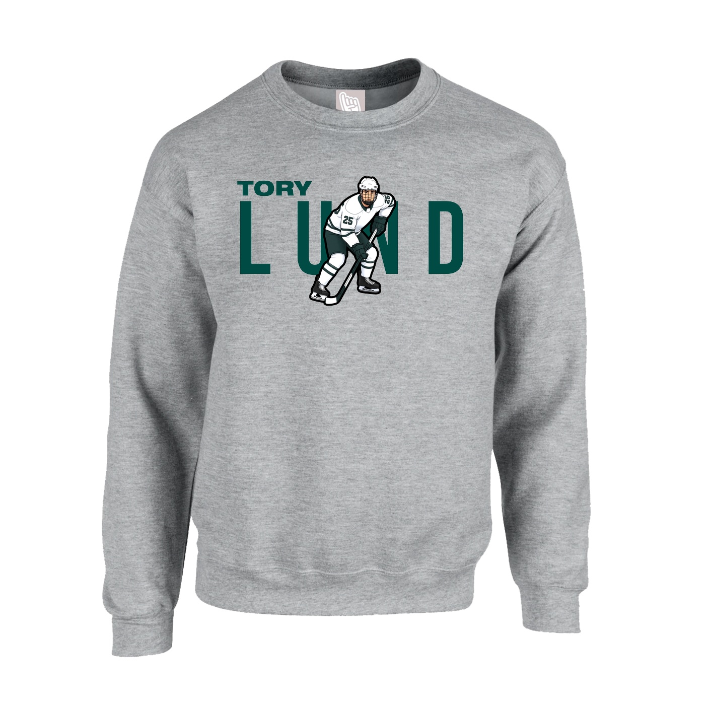 Fleece Crew — Player Name in Grey