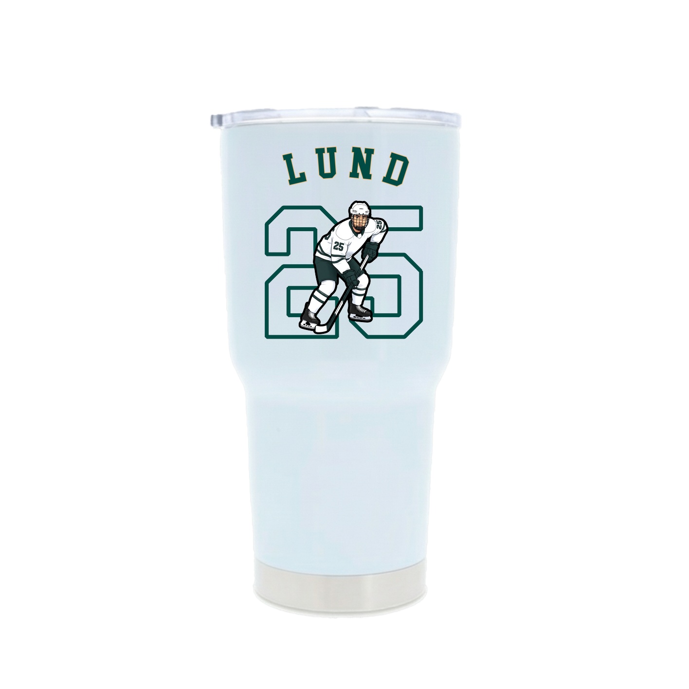 30oz Stainless Steel Tumbler — Shirsey Arch in White