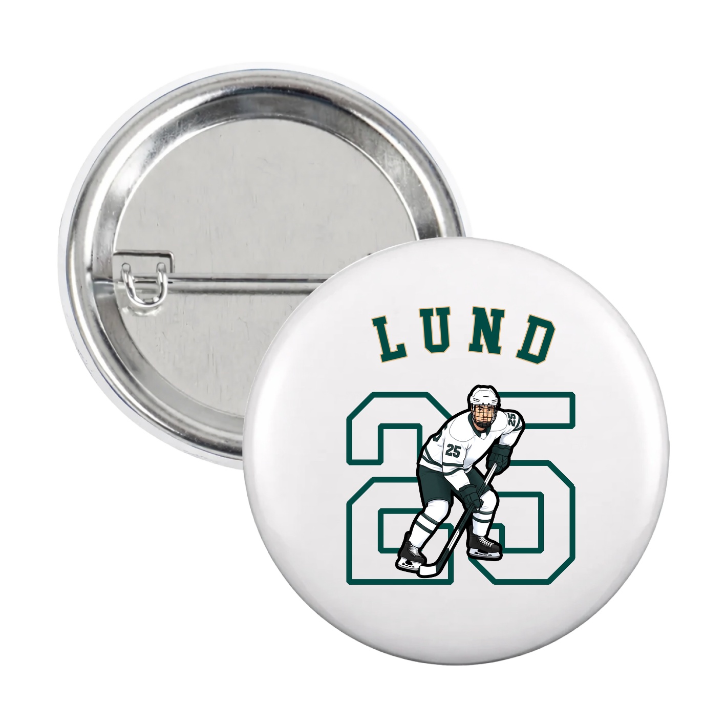 Game Day Button — Shirsey Arch in White