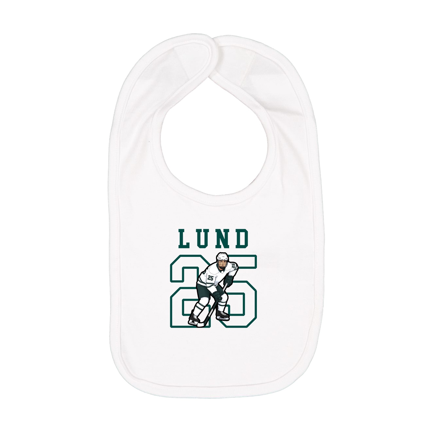 Infant Bib — Shirsey in White