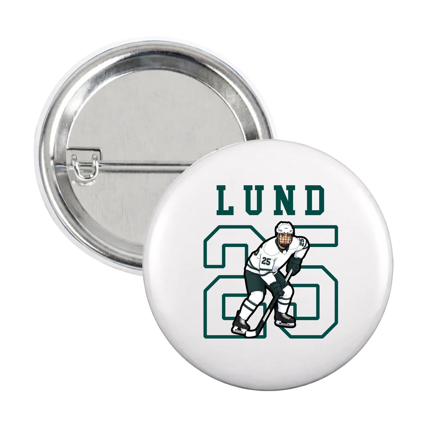 Game Day Button — Shirsey in White