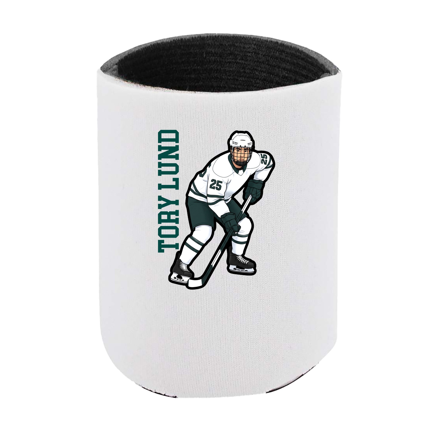 Can Holder — Name Vertical in White