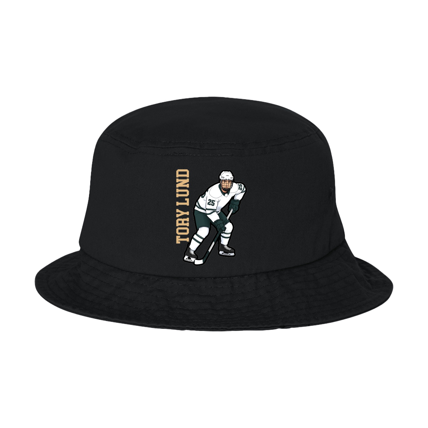 Bucket Cap — Name Vertical in Black