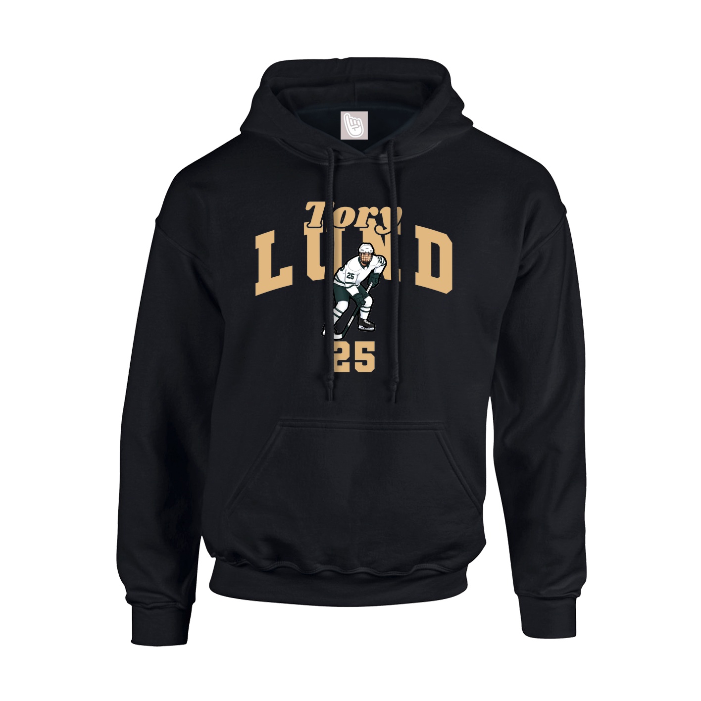 Youth Hoodie — Signature Arch in Black