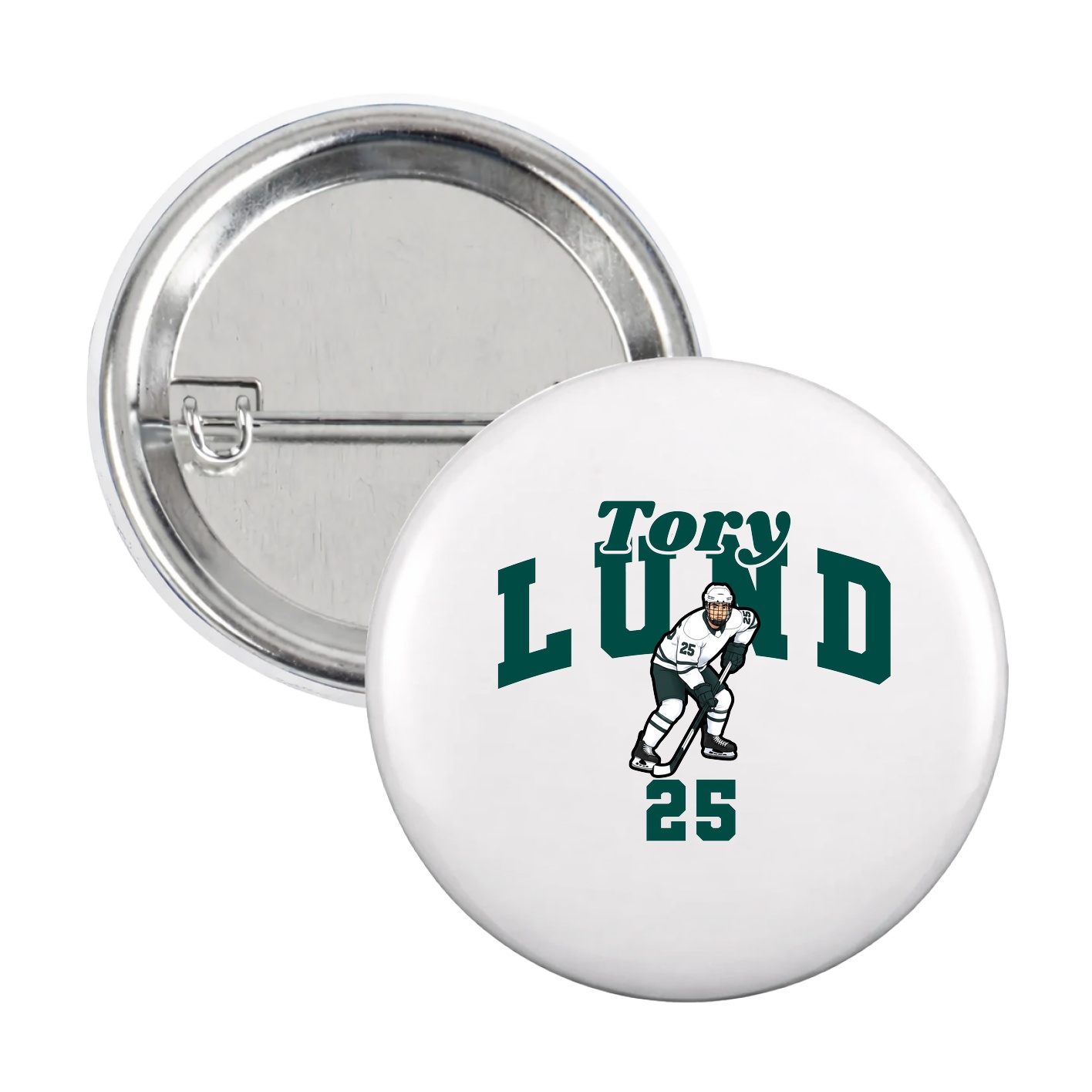 Game Day Button — Signature Arch in White