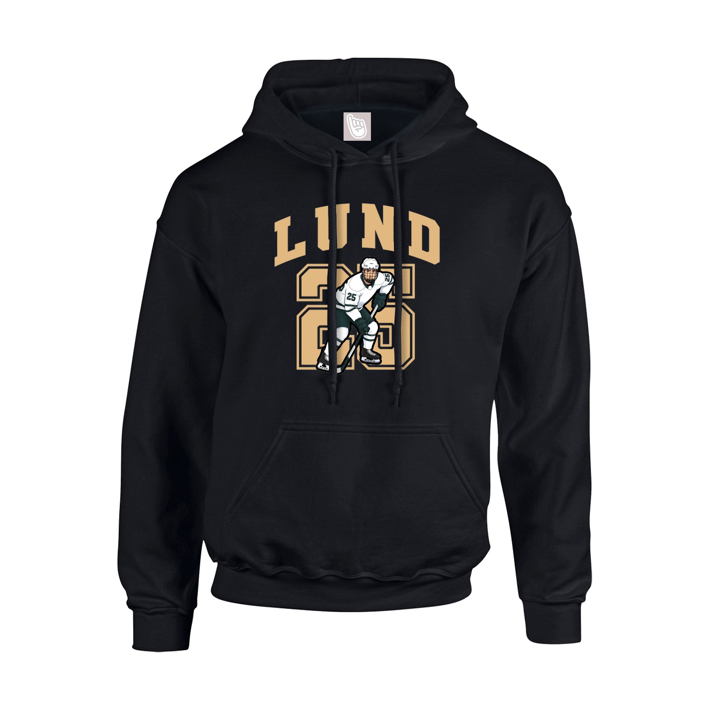 Hoodie — Number in Black