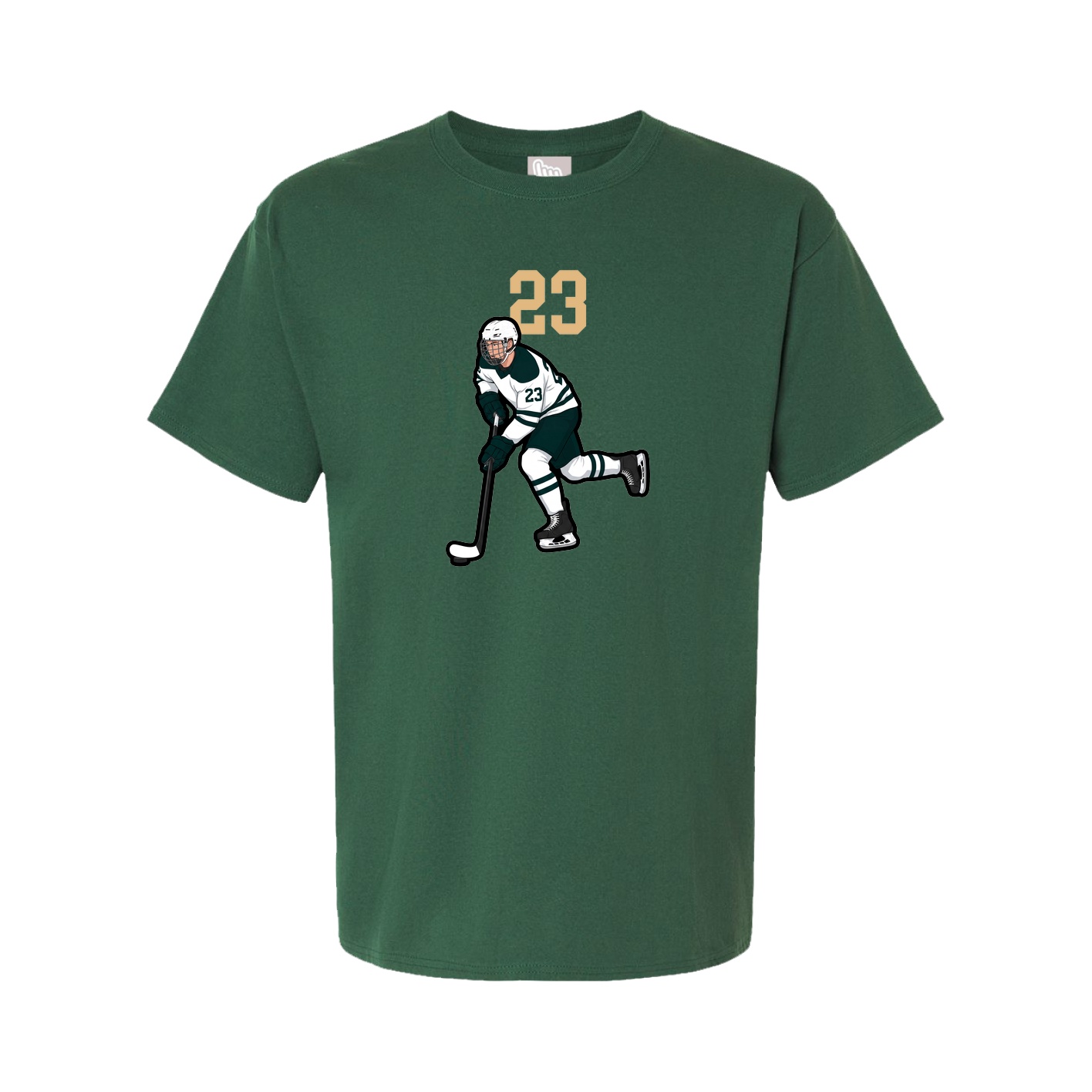 Youth Tee — Number Top in Green