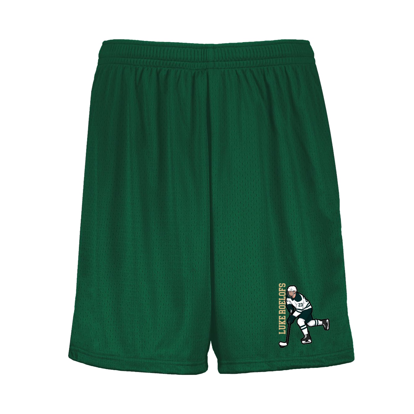 Shorts — Name Vertical in Green