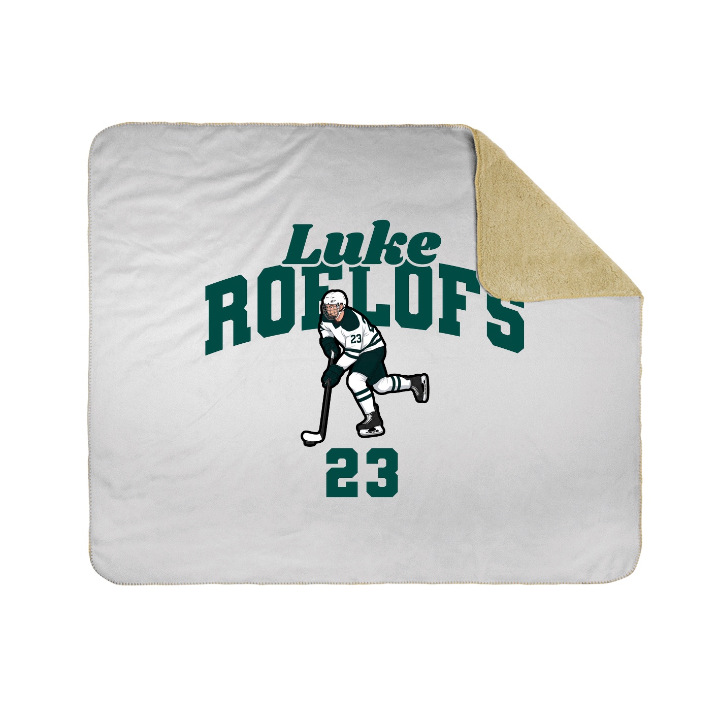 Throw Blanket — Signature Arch in White