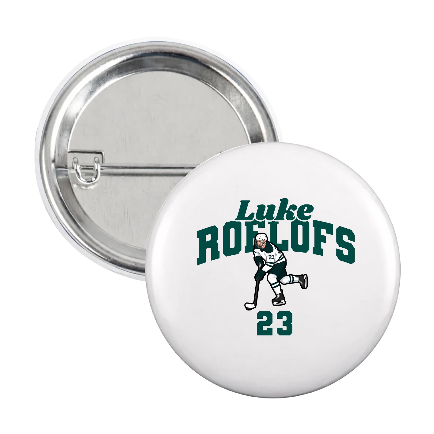 Game Day Button — Signature Arch in White