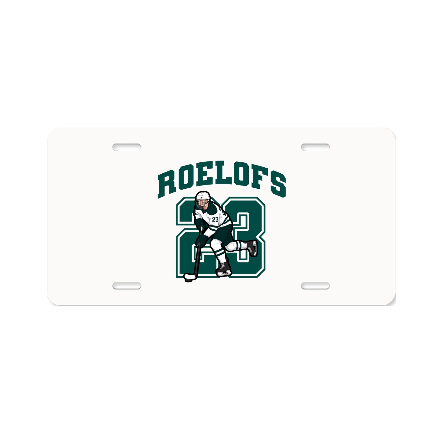 License Plate — Number in Classic