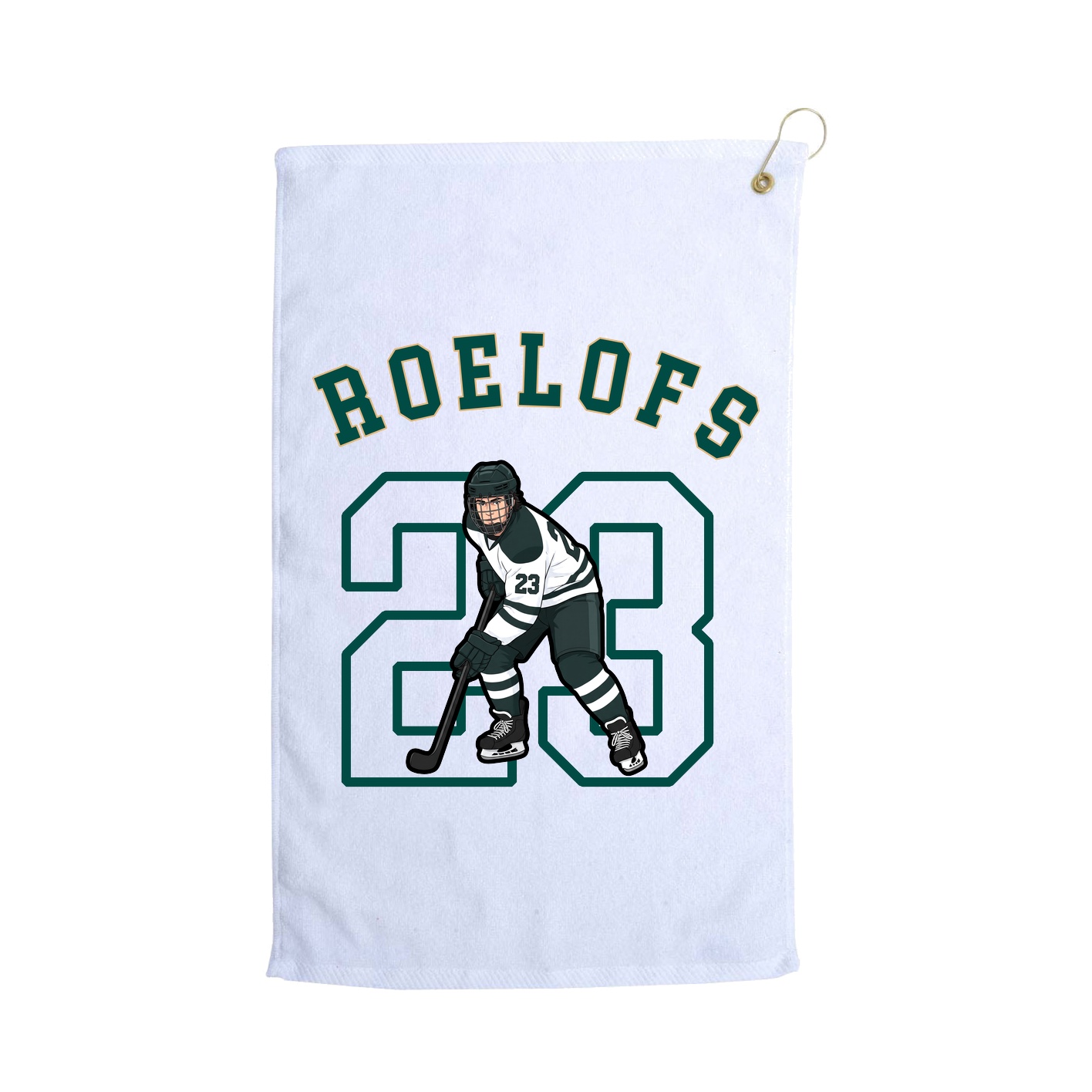 Golf Towel — Shirsey Arch in White