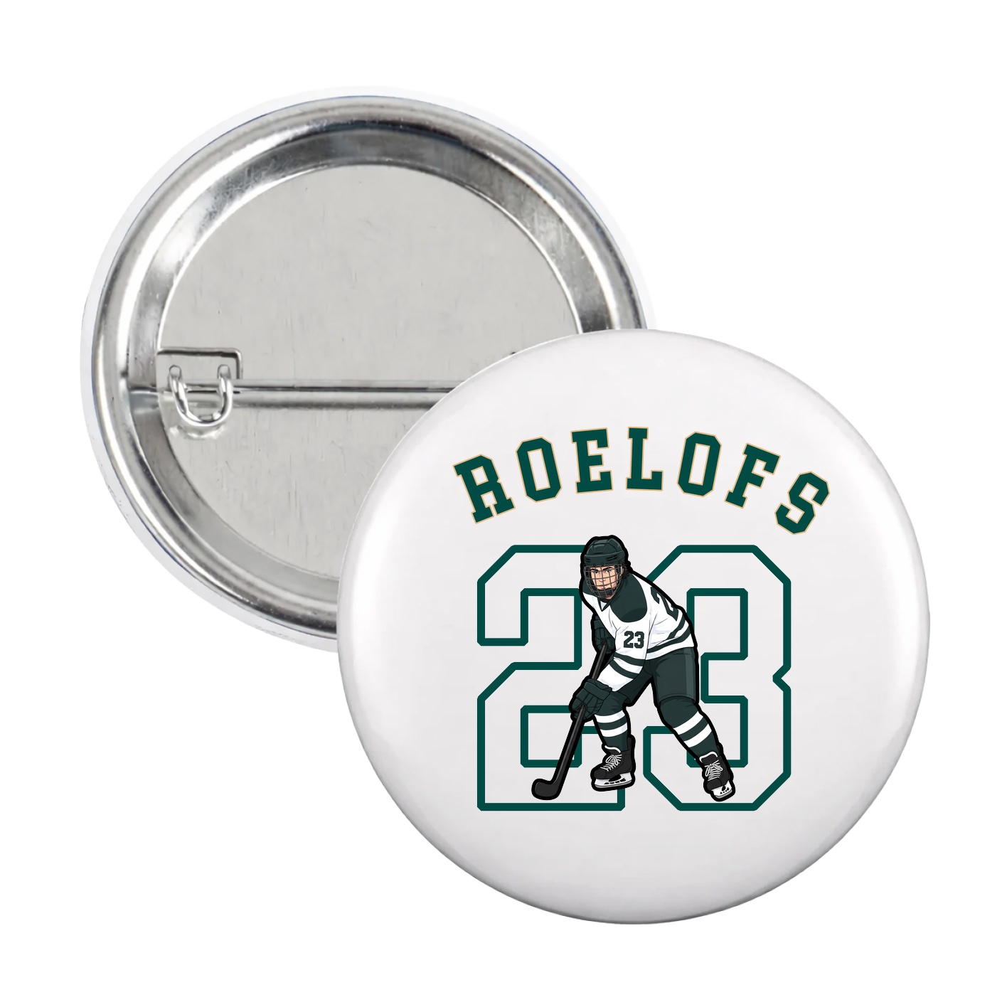 Game Day Button — Shirsey Arch in White