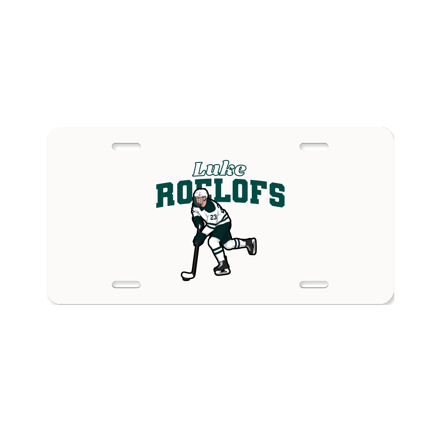 License Plate — Name Arch in Classic