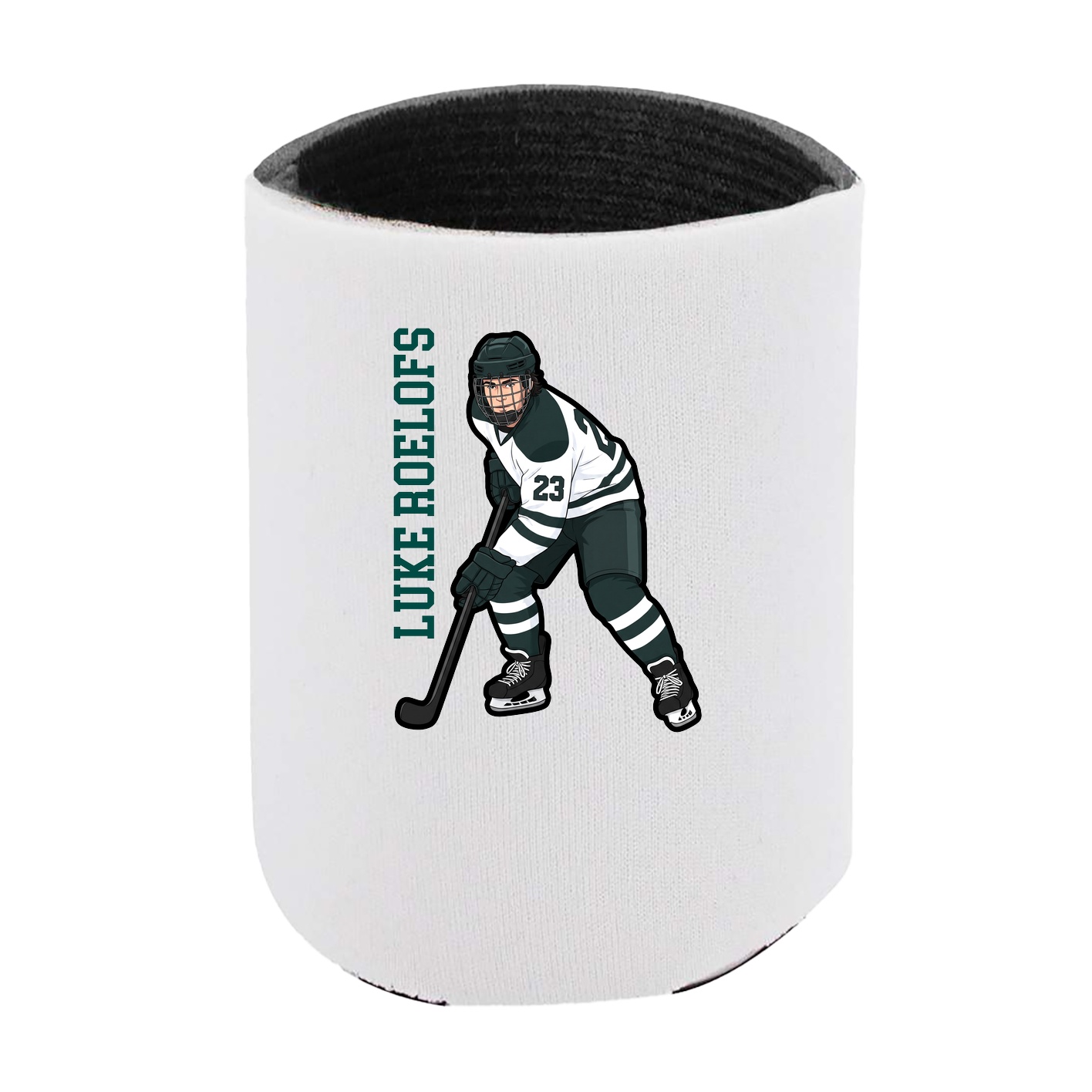 Can Holder — Name Vertical in White