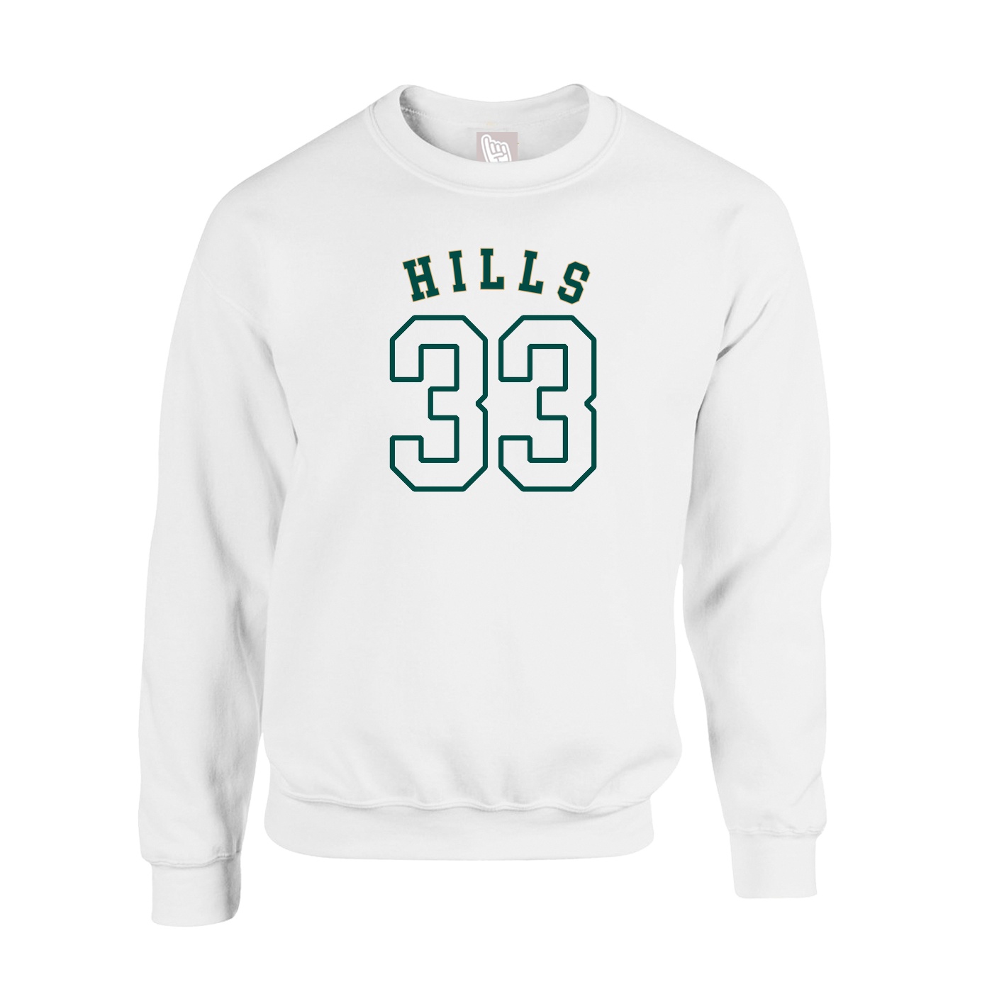 Fleece Crew — Shirsey Arch in White
