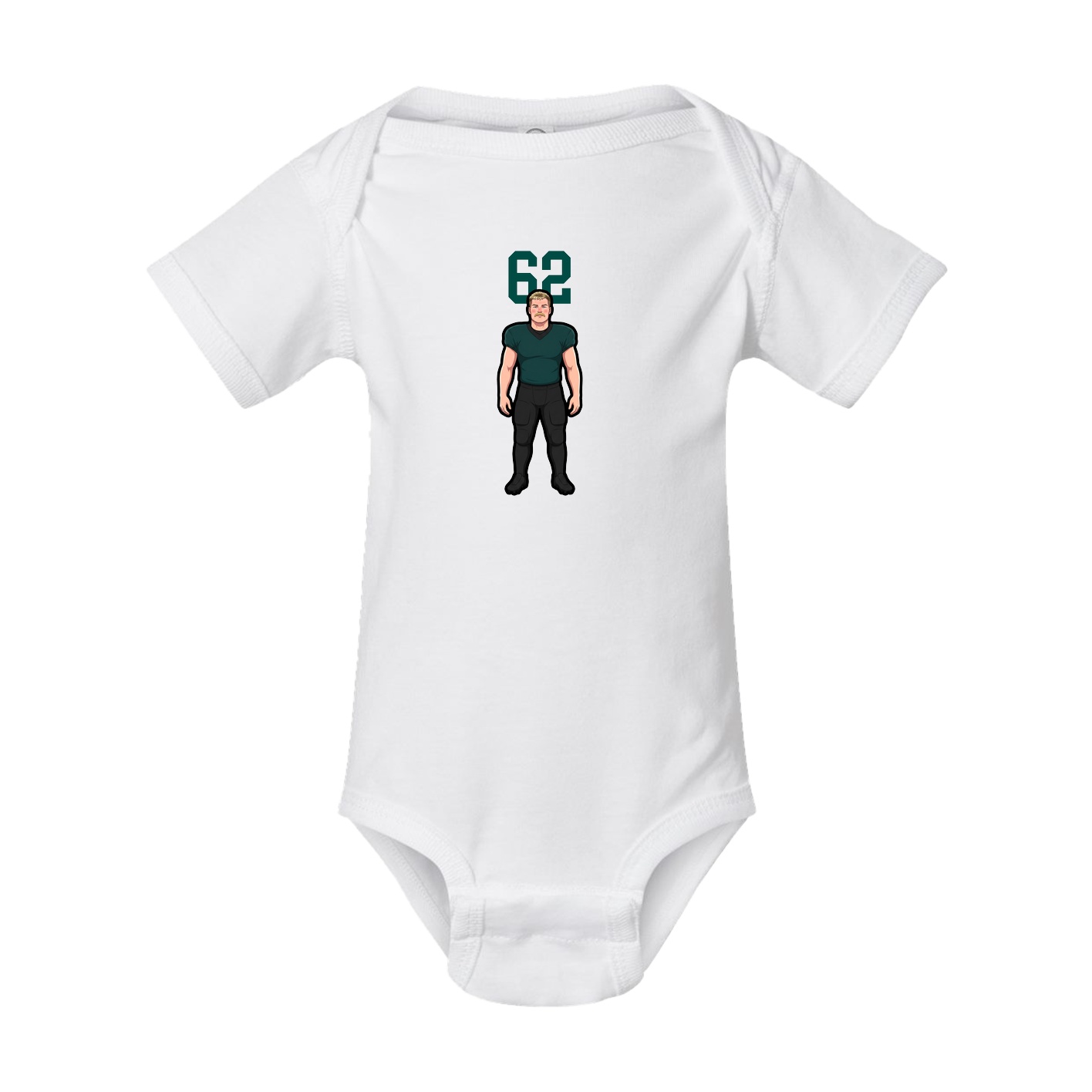 Baby Onesie — Number Top in White