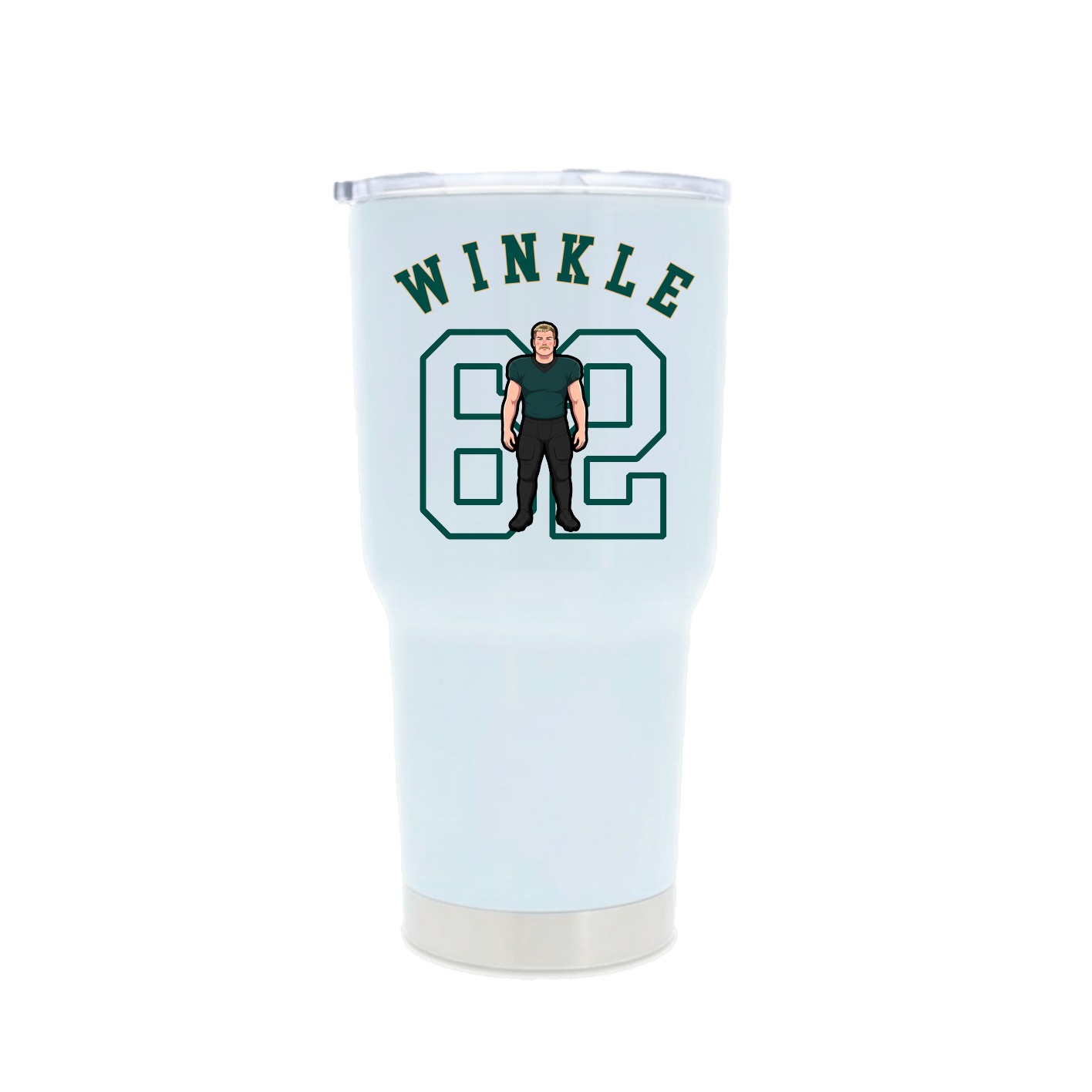 30oz Stainless Steel Tumbler — Shirsey Arch in White